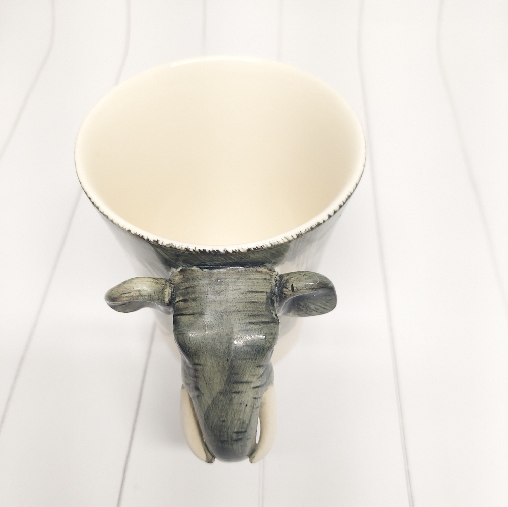 Pier 1 Elephant with Tusks Large Mug - Picture 2 of 9
